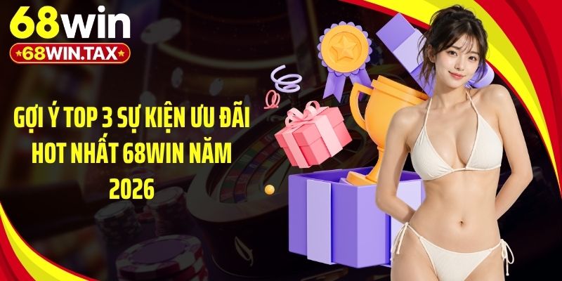 Gợi ý top 3 sự kiện ưu đãi hot nhất 68Win năm 2026
