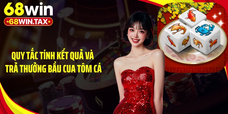 Quy tắc tính kết quả và trả thưởng bầu cua tôm cá